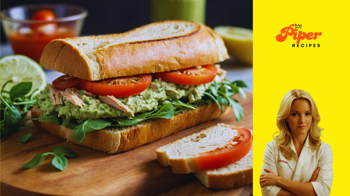 Creamy Pesto Chicken Sandwich – Easy & Flavorful Recipe