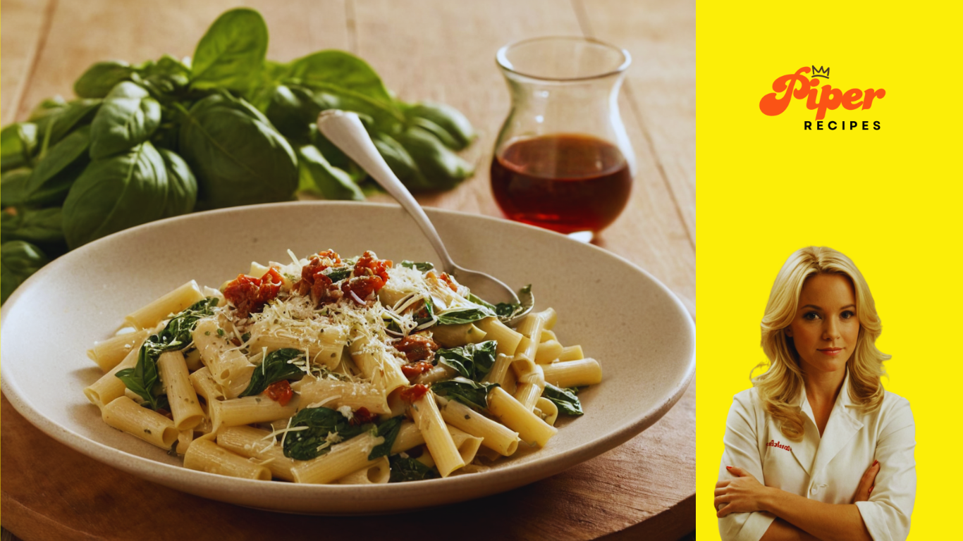 Creamy Tuscan Pasta with Spinach and Sun-Dried Tomatoes