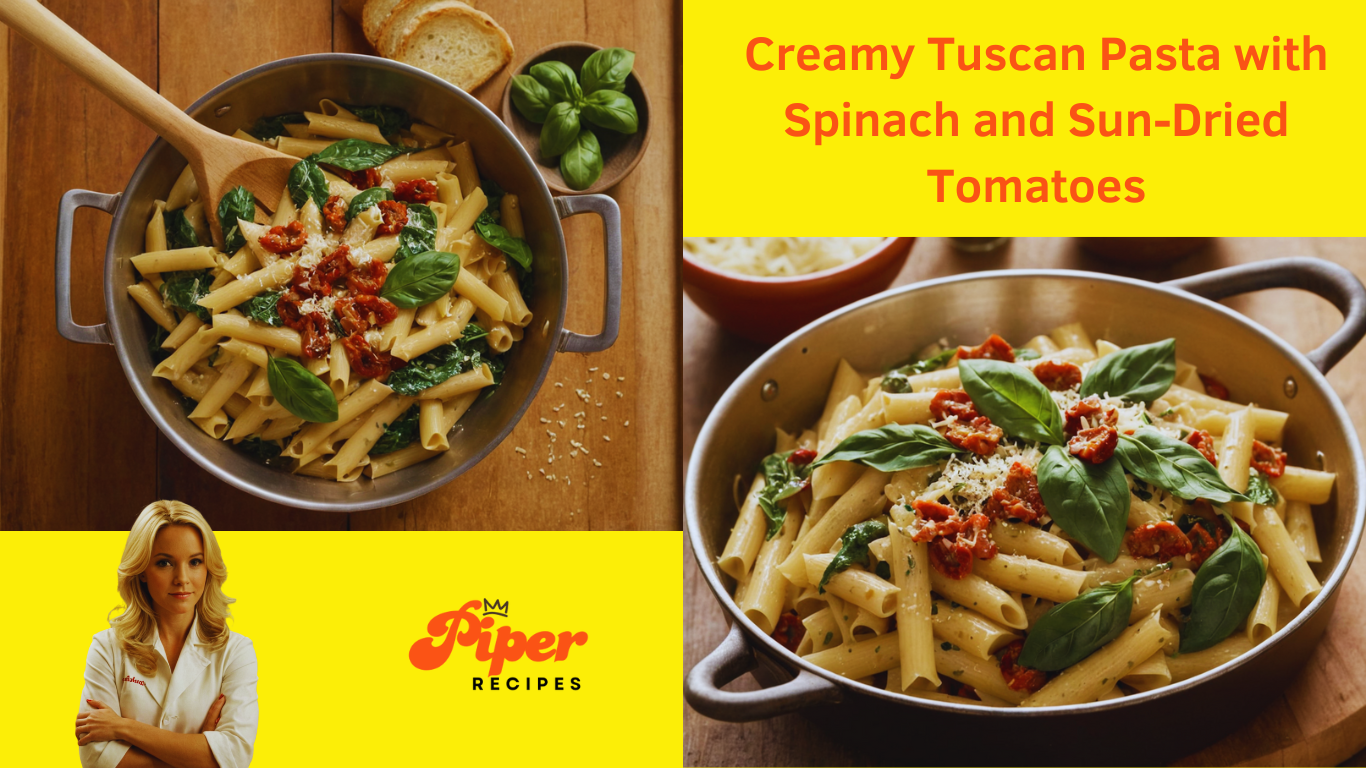 Creamy Tuscan Pasta with Spinach and Sun-Dried Tomatoes