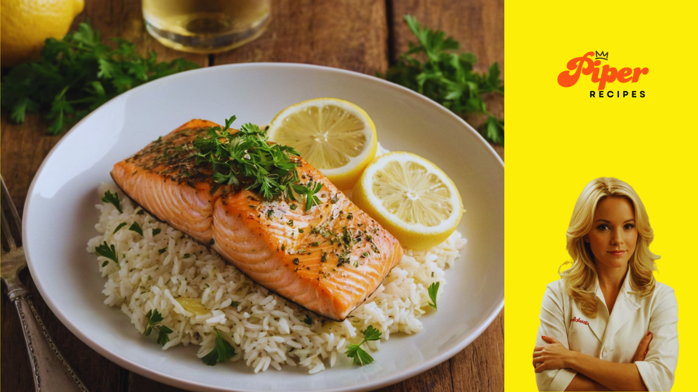 Lemon Herb Salmon & Rice – Quick One-Pan Meal