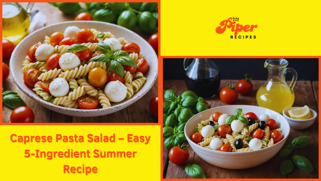 Caprese Pasta Salad – Easy 5-Ingredient Summer Recipe