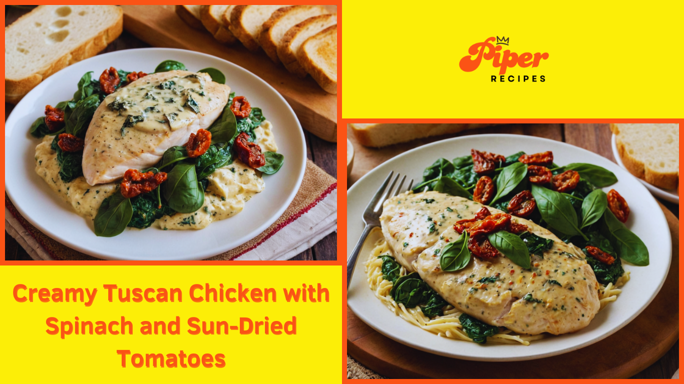 Creamy Tuscan Chicken with Spinach and Sun-Dried Tomatoes