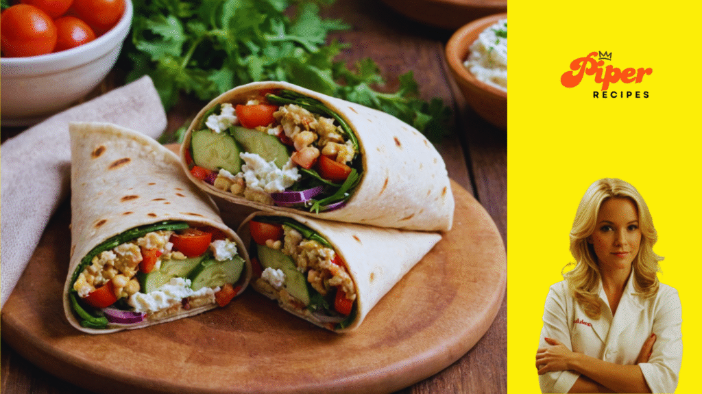 Chickpea Wrap Recipe Easy Fresh & Healthy Lunch Idea