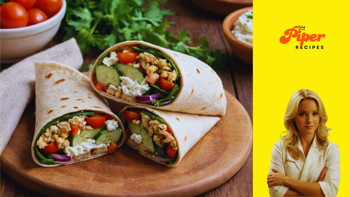 Chickpea Wrap Recipe Easy Fresh & Healthy Lunch Idea