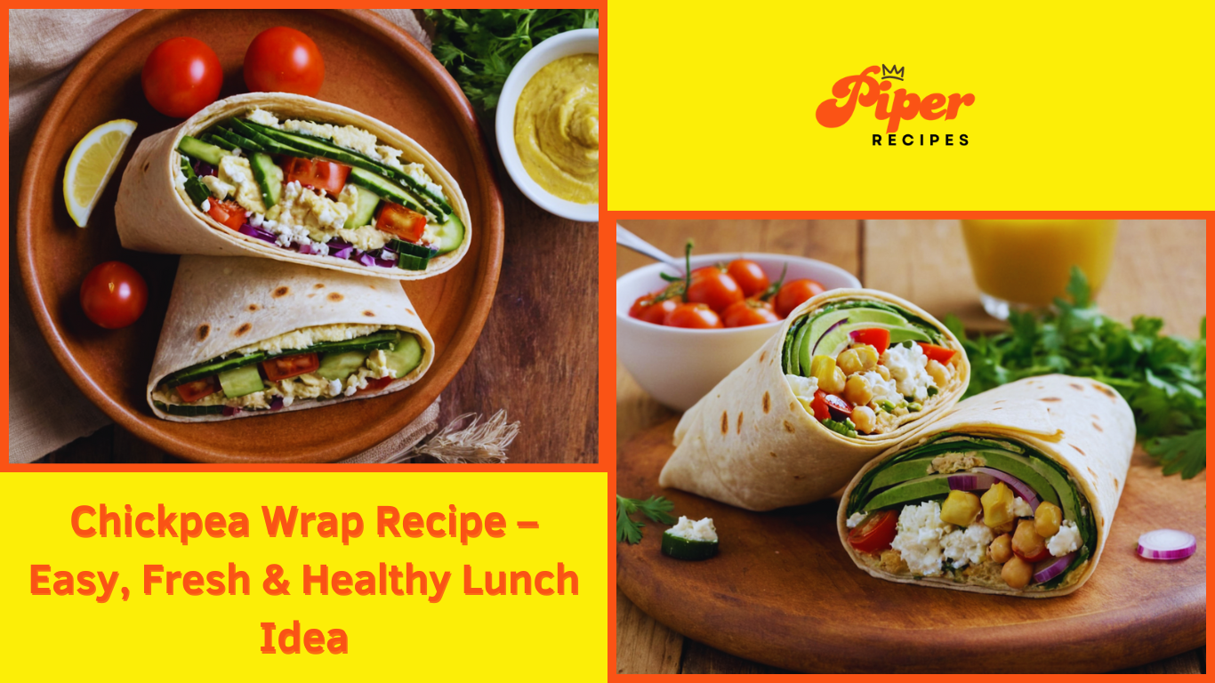 Chickpea Wrap Recipe Easy Fresh & Healthy Lunch Idea 