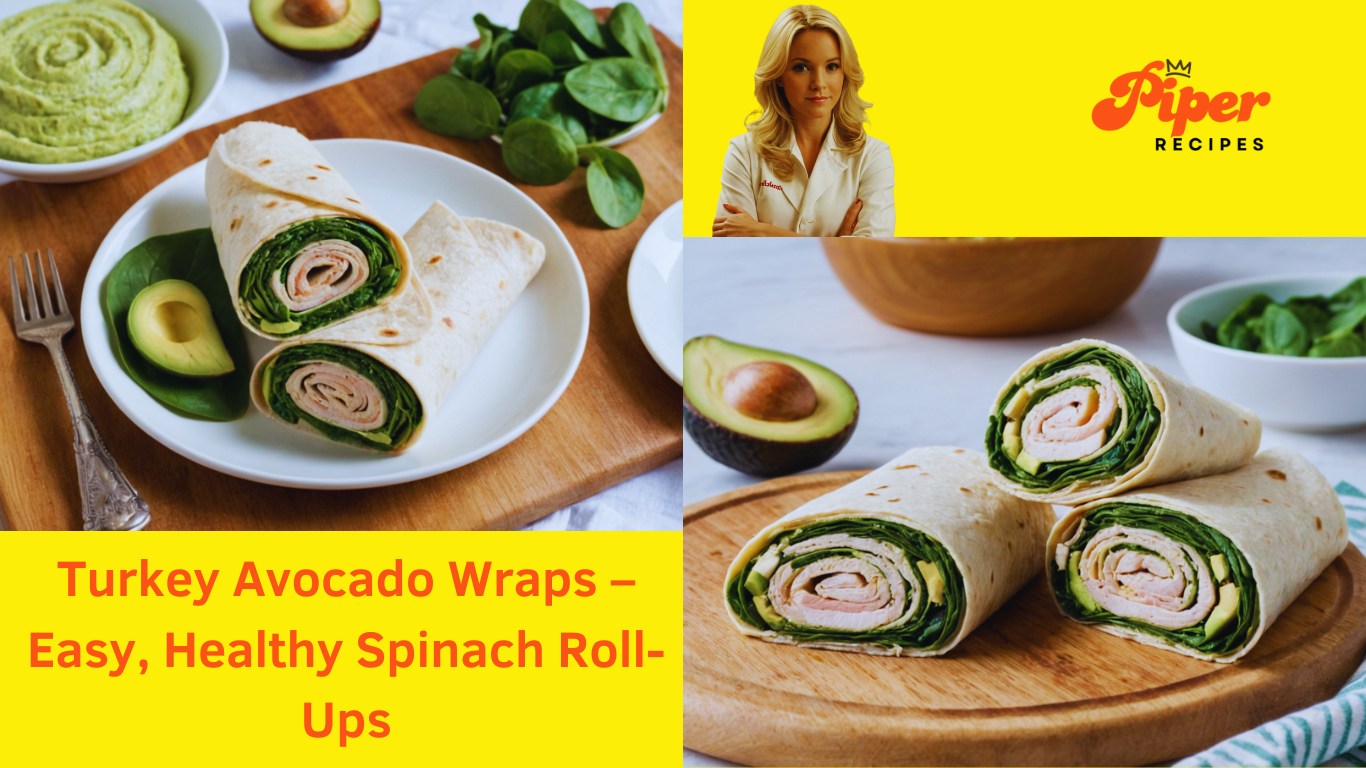 Turkey Avocado Wraps – Easy Healthy Spinach Roll-Ups